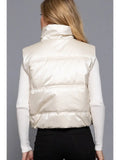 High Neck Zip Up Vest
