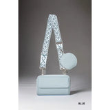 Vegan Leather Woven Weaved Crossbody Shoulder Bag