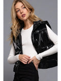 High Neck Zip Up Vest