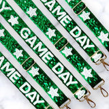 Green Game Day- Adjustable Beaded Strap |Perfect For Stadium Bags Concert -Game Day Crossbody Sports Team Football Tailgating-
