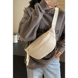 Vegan Leather Woven Atlas Crossbody Bum Bag