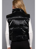 High Neck Zip Up Vest