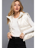 High Neck Zip Up Vest