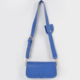 Faux Leather Crossbody Bag W/Mini Pouch