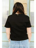 Black Short Sleeve Arrow Pocket Tee