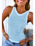 Ldc Stripe Ribbed Knit Slim Tank Top
