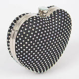 Heart Rhinestone Clutch