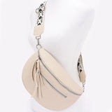 Faux Leather Crossbody Bag Belt