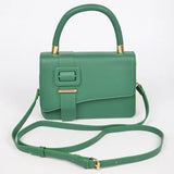 Faux Leather Flap Bag