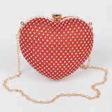 Heart Rhinestone Clutch