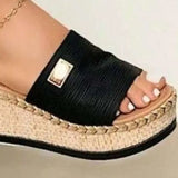 Pu Leather Open Toe Sandals