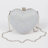 Heart Rhinestone Clutch