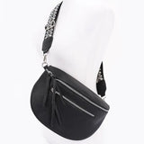 Faux Leather Crossbody Bag Belt
