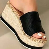 Pu Leather Open Toe Sandals
