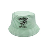 Boys Sunglasses with Bucket Hat Dino Green Print Combo Set
