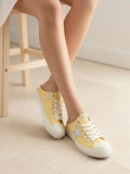 Zoe Star Patch Mule Sneakers Canvas Slip-On Backless Sneaker