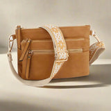 Melissa Multi Zip Pocket Crossbody with Guitar Strap