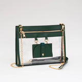 Clear Gameday Crossbody Bag with Sunglasses Holder