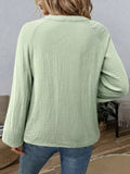 Boho Embroidery Cotton Blouse Women V Neck Bohemian Top