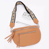 Faux Leather Crossbody Bag Belt