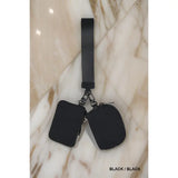 Dual Pouch Wristlet Keychain Wallet